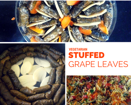 stuffed grape leaves vegan recipe | Life & Apples