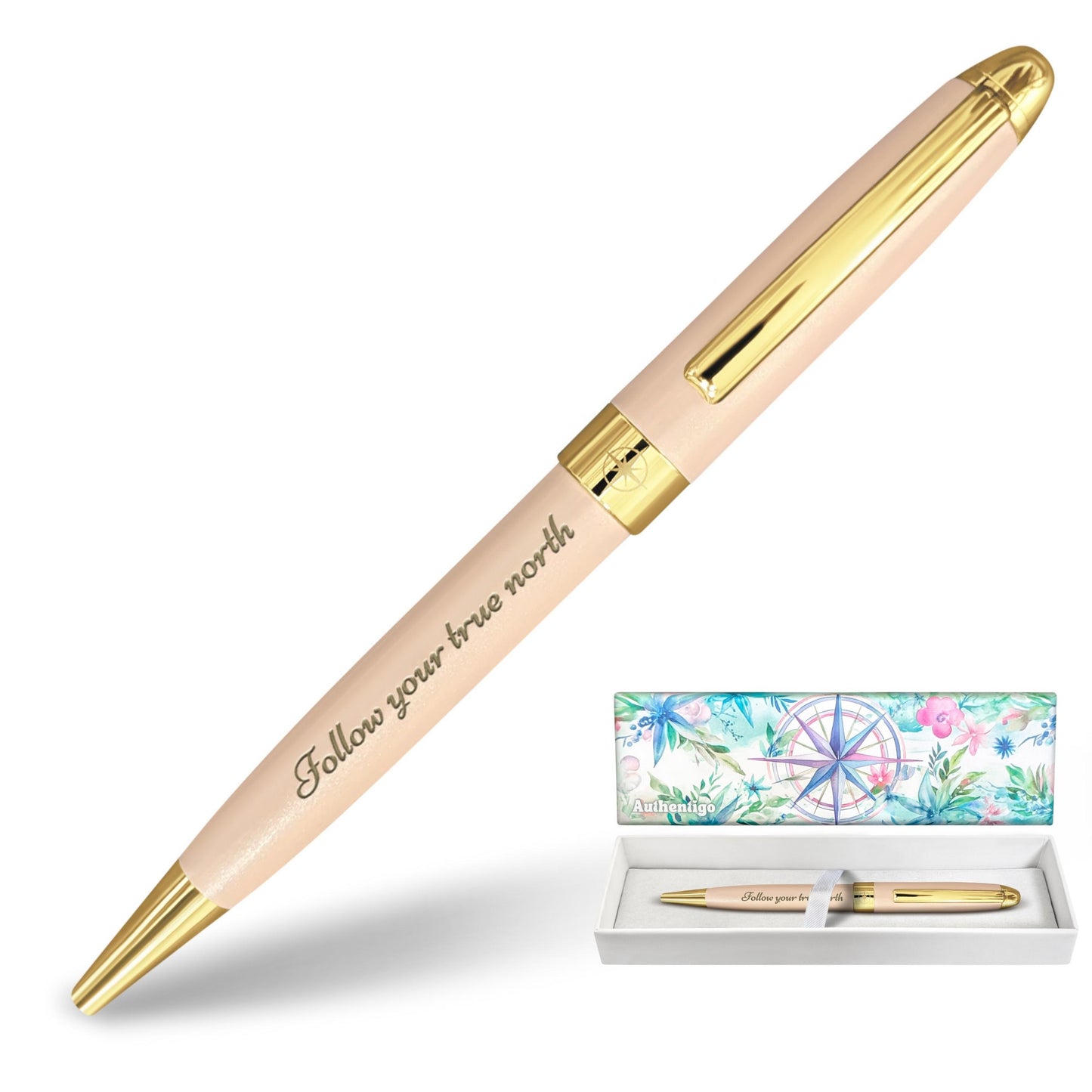 Inspirational Pen - Follow Your True North - Life & Apples