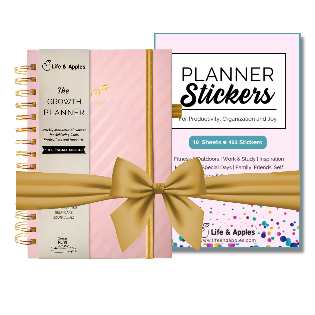 Weekly Growth Planner + Stickers Set