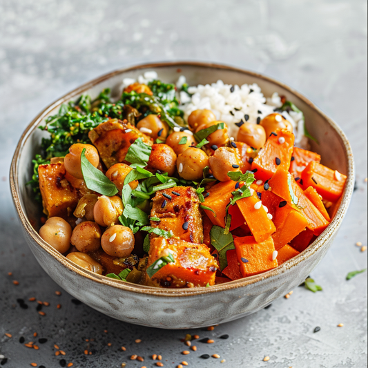 curried chickpea and sweet potatoes recipe