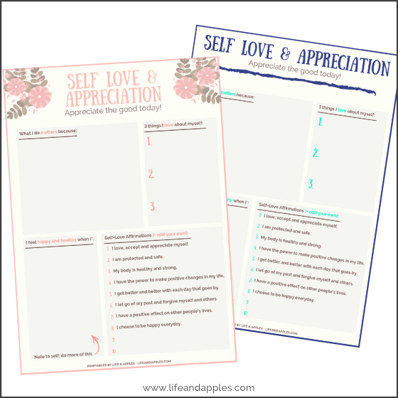 self love free printable