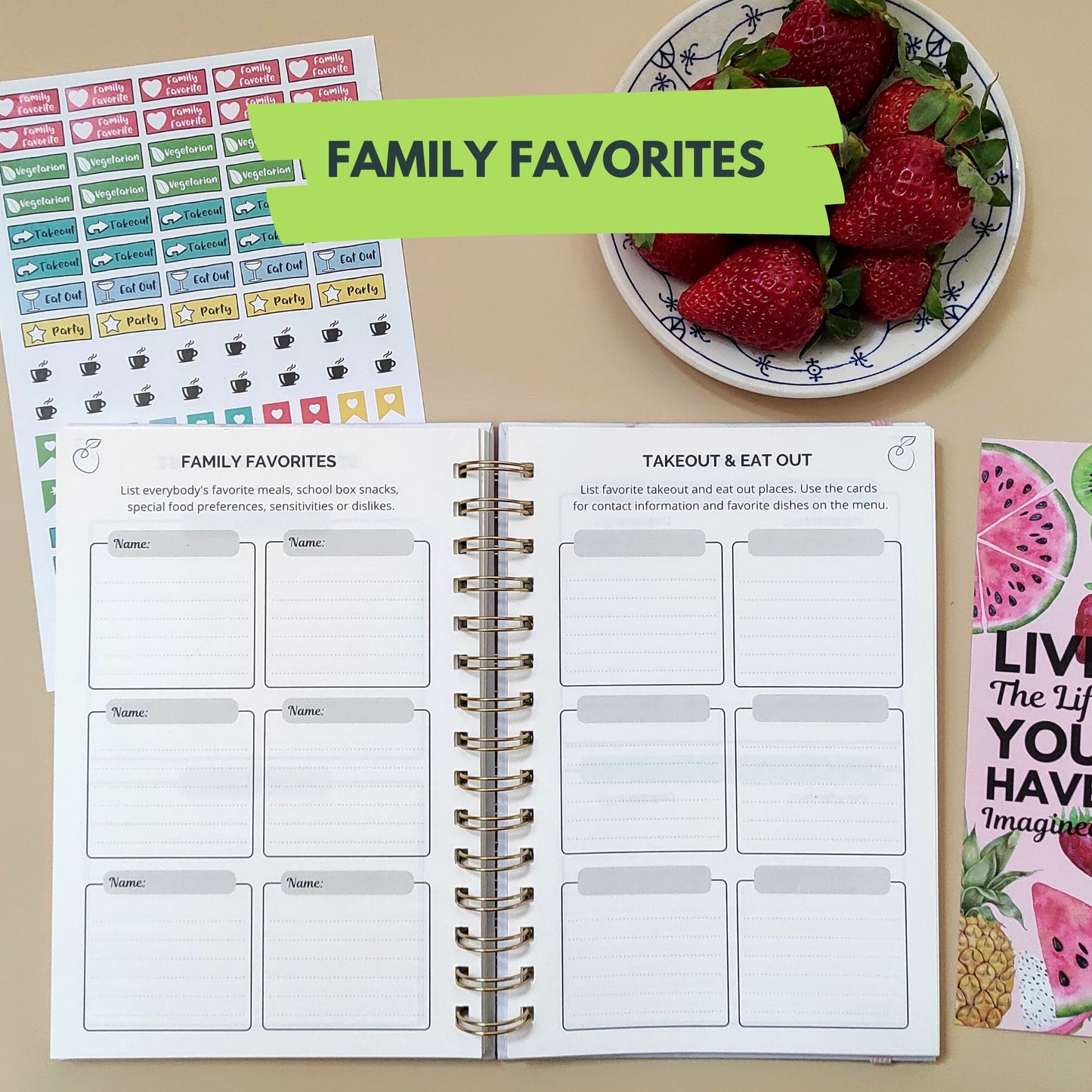 Meal Planner and Pen Set