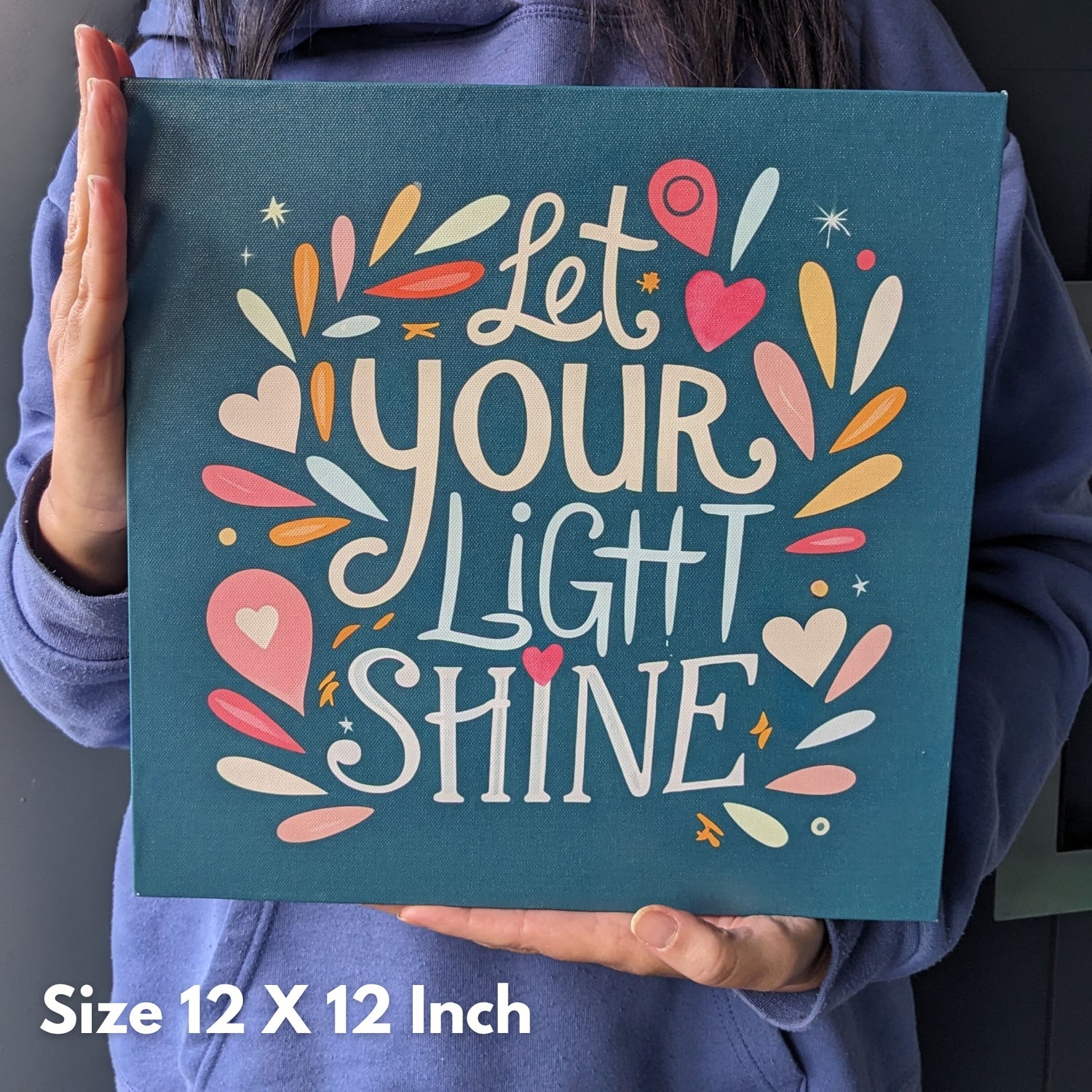 Lighted Inspirational Wall Art - Let Your Light Shine - Life & Apples