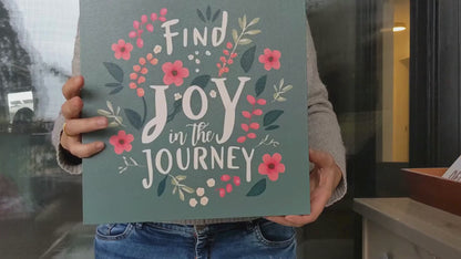 Lighted Inspirational Wall Art - Find Joy in the Journey