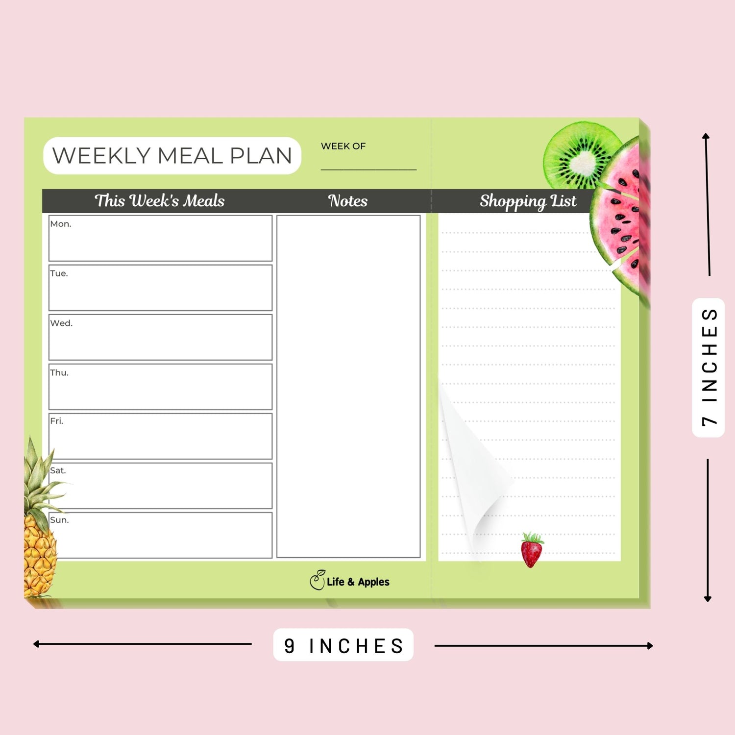 Meal Planning Pad - Life & Apples