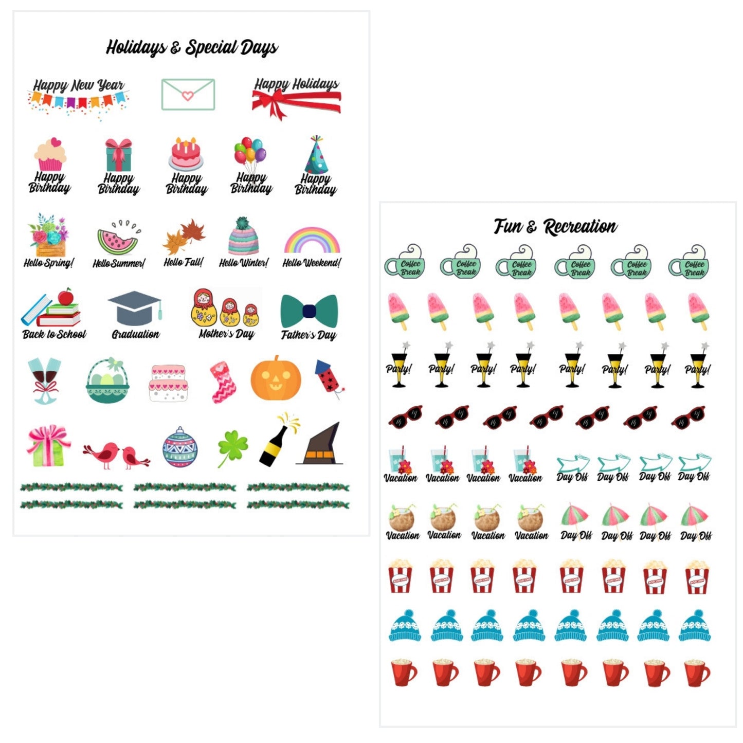 Planner Stickers Set